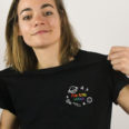 tshirt gaylaxie noir lgbt