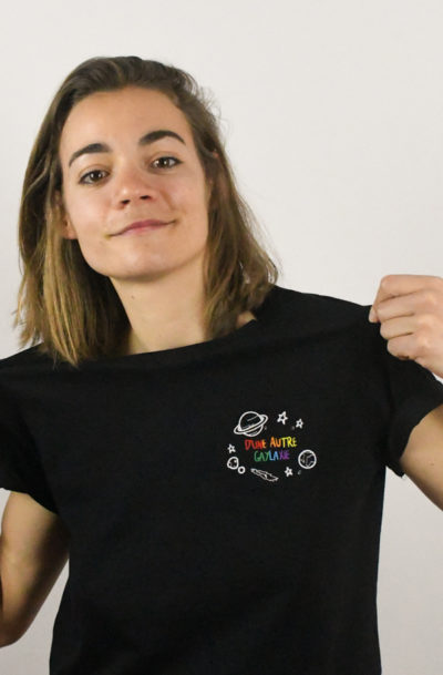 tshirt gaylaxie noir lgbt
