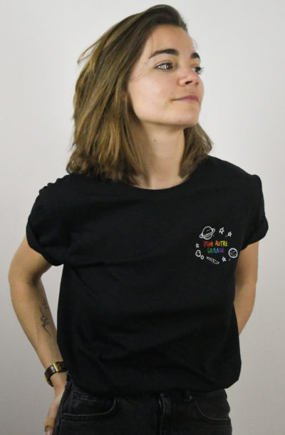 tshirt gaylaxie noir