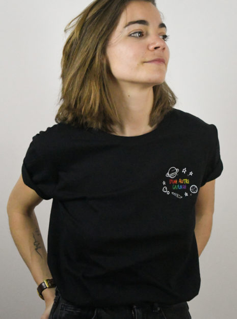 tshirt gaylaxie noir