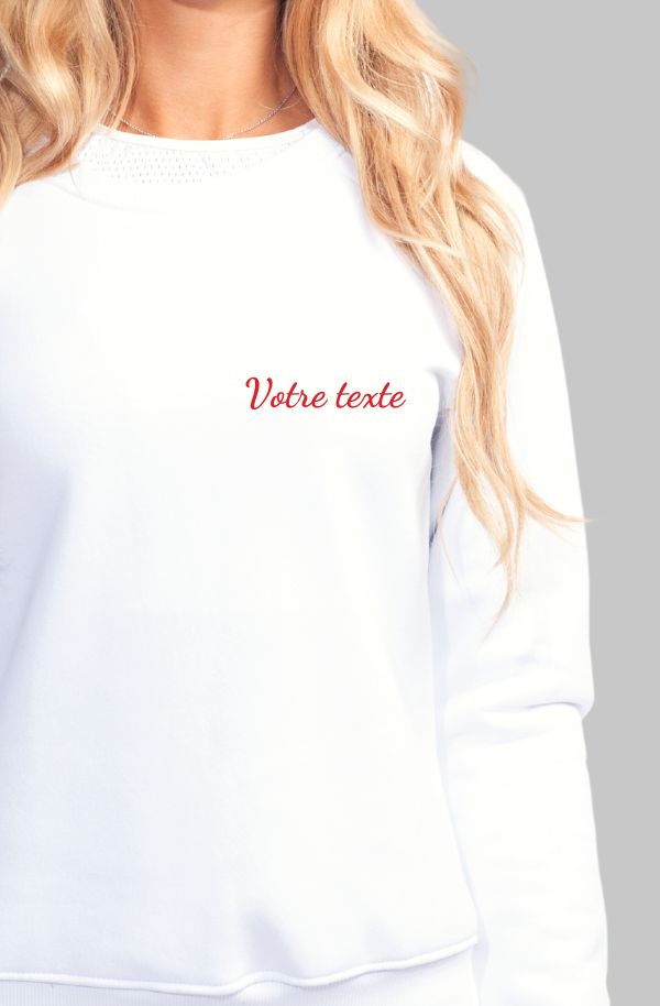 sweat-blanc-personnalise-rouge-pheros-lgbt