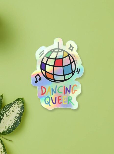 sticker-dancing-queer-holographique-lgbt