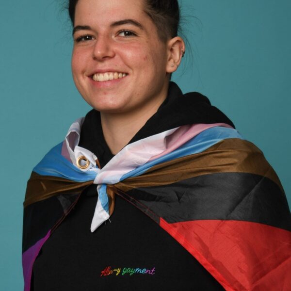 Sweat à capuche Allons-y gayment