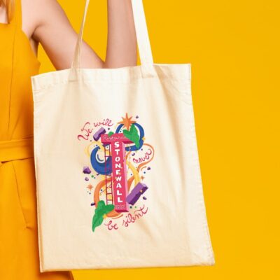 Tote bag Never Be Silent