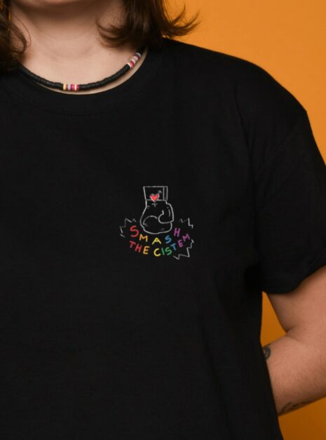 tshirt-smash-the-cistem-noir-zoom-lgbt-pheros